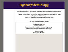 Tablet Screenshot of hydroepidemiology.com